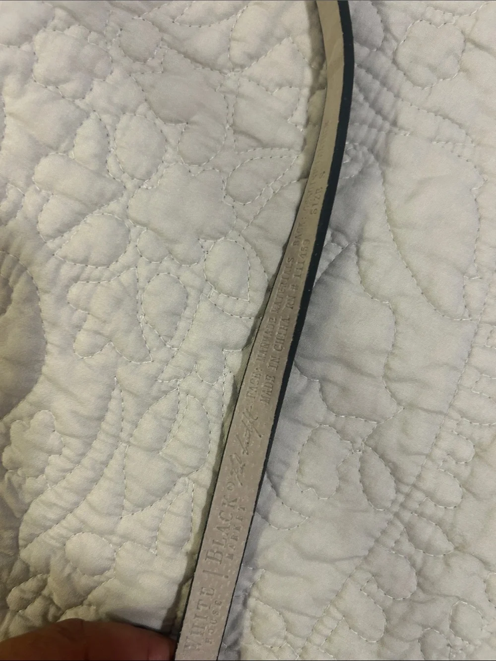 White House Black Market Black Skinny Belt with Silver Bow Buckle
